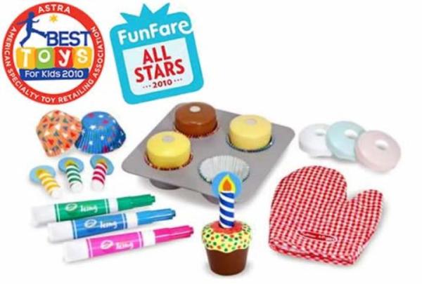 Ahşap Cupcake Seti